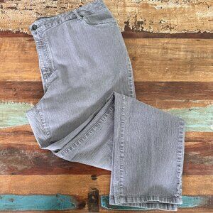 Denim 24/7 Light Gray Straight Leg Jeans